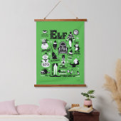 Elf Icons & Movie Quotes Hangend Wandkleed (Slaapkamer)