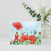 Elf im Mohn Briefkaart (Staand voorkant)