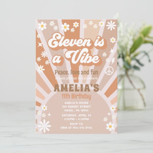 Elf is een vibe verjaardag uitnodiging (Staand voorkant)