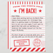 Elf is terug feestdagenkaart (Voorkant / Achterkant)