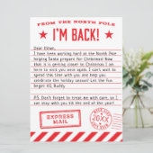 Elf is terug feestdagenkaart (Staand voorkant)