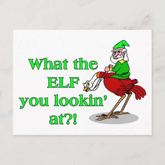 Elf je zoekt naar briefkaart (Voorkant)