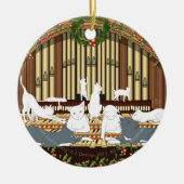 Elf Katten Piping... dubbelzijdig Keramisch Ornament (Voorkant)