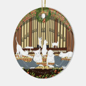 Elf Katten Piping... kerstboom Keramisch Ornament (Links)