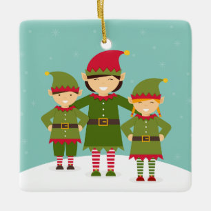 Elf Keramisch Ornament