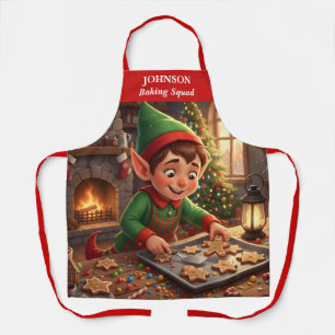 Elf Kerst Gingerbread Schort