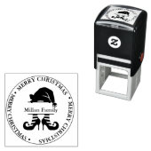 Elf kerst meisje thema  zelfinktende stempel (In situ)