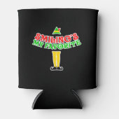 Elf kerstcadeauidee blikjeskoeler (Voorkant)