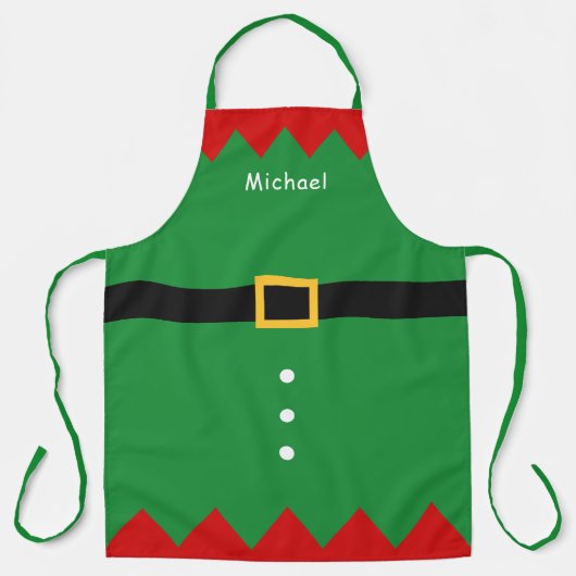 Elf-kerstfeest Funny Holiday All-Over Print Schort (Voorkant)