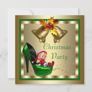Elf Kerstfeest met hoge hakken Kaart