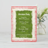 Elf kerstfeest thema rood/groen kaart (Staand voorkant)