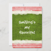 Elf kerstfeest thema rood/groen kaart (Achterkant)