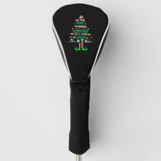 Elf Kerstmis Pajama de beste manier om Christus te Golfheadcover