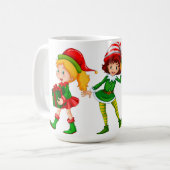 ELF kerstpatroon Koffiemok (Voorkant links)