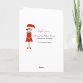 Elf-kerstspecialiteit Feestdagen Kaart (Achterkant)