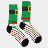 Elf kerststripping sokken (Rechts)