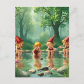 Elf kinderen briefkaart (Voorkant)