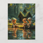 Elf kinderen briefkaart (Voorkant)