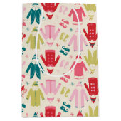 Elf kleurrijke jas en schoenen patroon medium cadeauzakje (Voorkant)