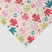 Elf kleurrijke jas en schoenen patroon tissuepapier (Detail)