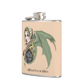 Elf Krijger Draak Fantasie Magisch Middeleeuws Per Heupfles (Links)