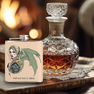 Elf Krijger Draak Fantasie Magisch Middeleeuws Per Heupfles