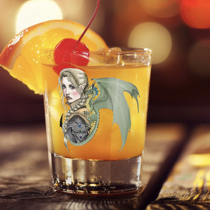 Elf Krijger Draak Fantasie Magisch Middeleeuws Per Shot Glas
