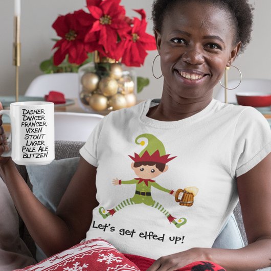 Elf laten we Elfed omhoog grappige kerst T-shirt