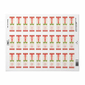 Elf Legs Holiday Christmas Return Address Etiket (Full Sheet)