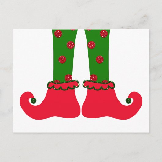 Elf Legs kerstBriefkaart Feestdagenkaart (Voorkant)