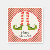 Elf Legs kerstfeestfeest Servet (Voorkant)