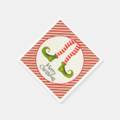 Elf Legs kerstfeestfeest Servet (Hoek)