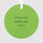 Elf Legs, Kerstmis, je past Ornament aan (achterkant)