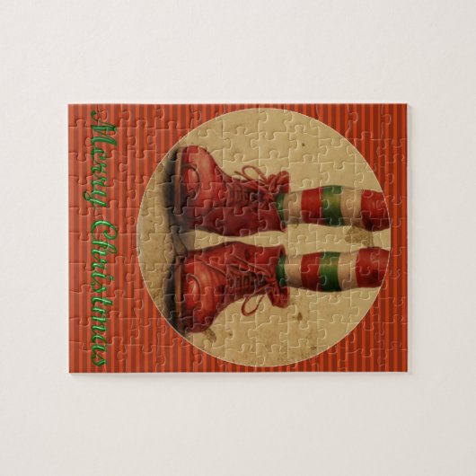 Elf Legs Puzzle de Noël (Horizontal)