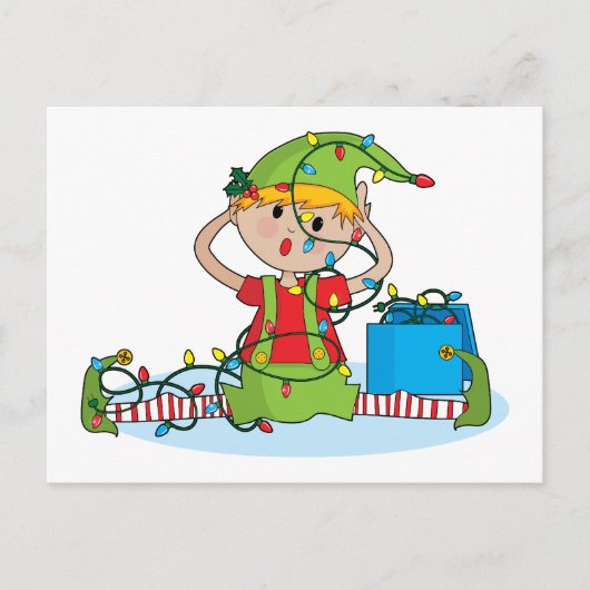 Elf Lights Briefkaart (Voorkant)
