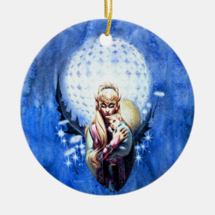 Elf Madonna kerstversiering Keramisch Ornament