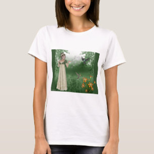 Elf Magic in Grass Field met Hummingvogels T-shirt