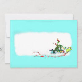 Elf Making a Kite Bedankkaart