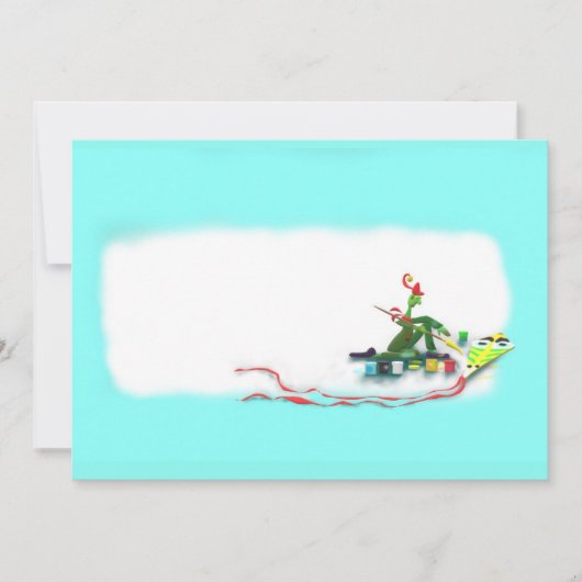 Elf Making a Kite Bedankkaart (Voorkant)