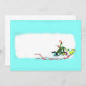 Elf Making a Kite Bedankkaart (Voorkant / Achterkant)