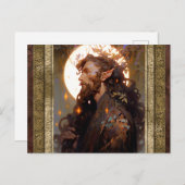 Elf Man Fantasy Kunst Briefkaart (Voorkant / Achterkant)