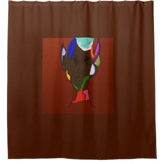 Elf Map Art  Douchegordijn (Voorkant)