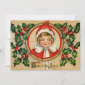 Elf meisje Kerstmis Groet Feestdagenkaart (Voorkant)