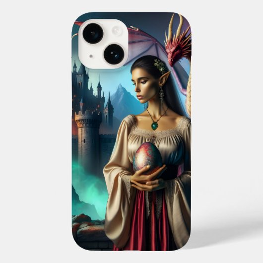 Elf met drakenei Case-Mate iPhone case (Achterkant)