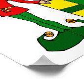 elf met pakket poster (Hoek)