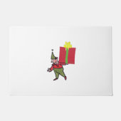 Elf met rode doos deurmat (Voorkant)
