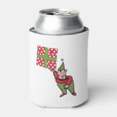 Elf Met Stip Geschenk blikje koeler (Blikje Voorkant)