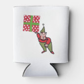 Elf Met Stip Geschenk blikje koeler (Voorkant)