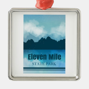 Elf Mile State Park Colorado Reflection Metalen Ornament