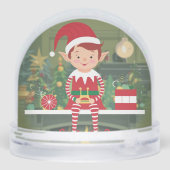 Elf on Shelf Christmas Snow Globe (Arrière)